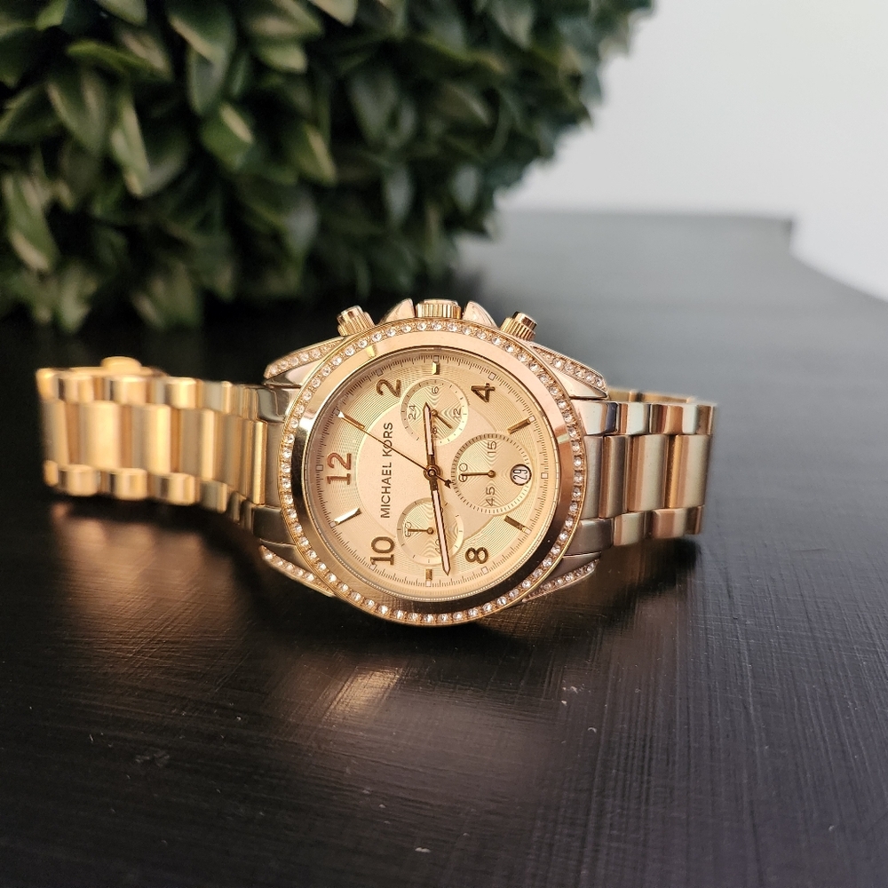 Michael Kors Blair Glitz MK5166 Wrist Watch Gold